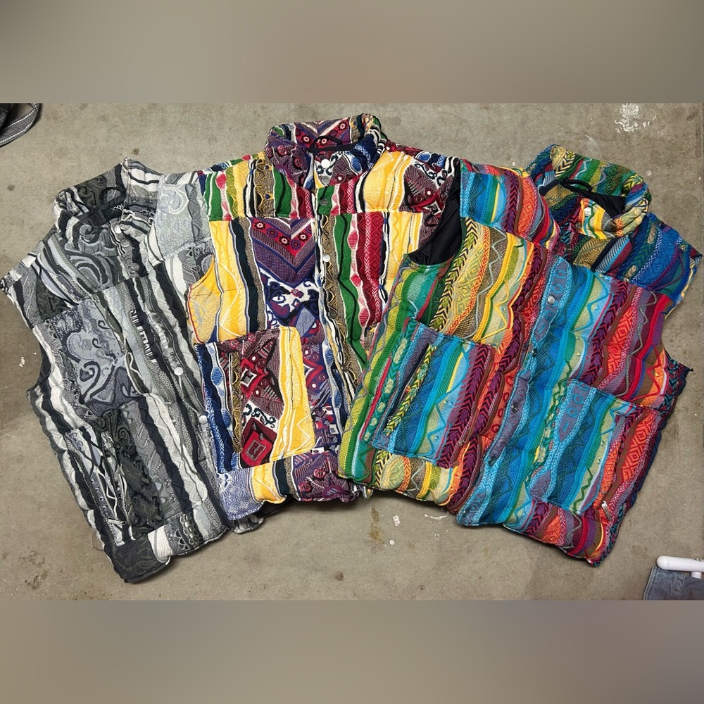 3 coogi 3d knit puffer jackets all retail at $1080